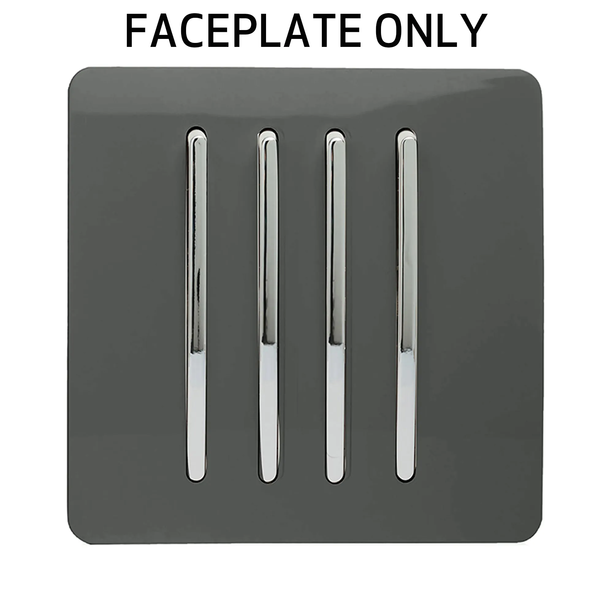 Charcoal Spare Plate Wiring Accessories Trendi Decorative Screwless